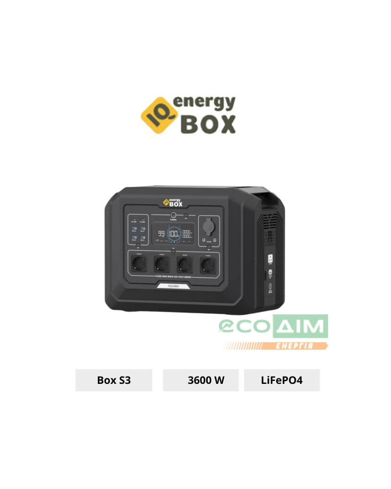 Портативна електростанція IQ Energy Box S3 3600W